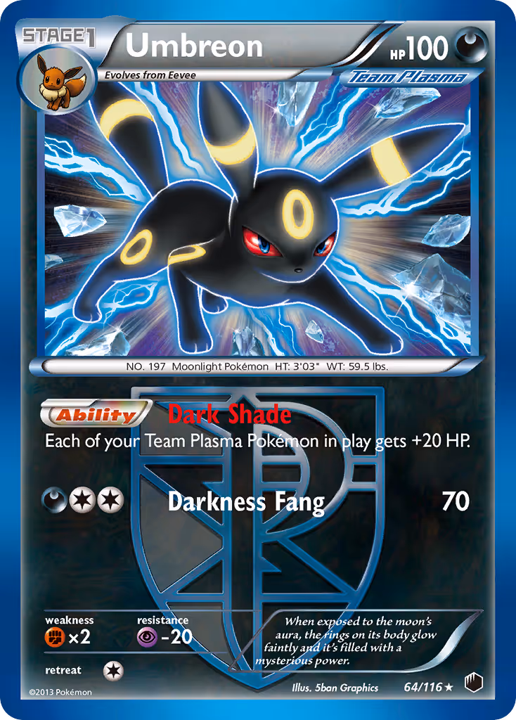 Umbreon 64/116 Pokemon card