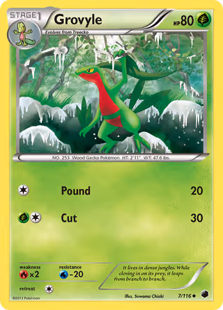 Grovyle 7/116 Pokemon card