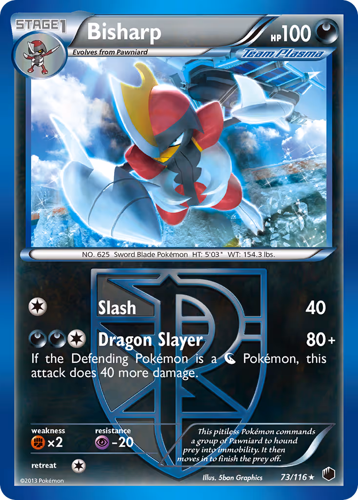 Bisharp 73/116 Pokemon card