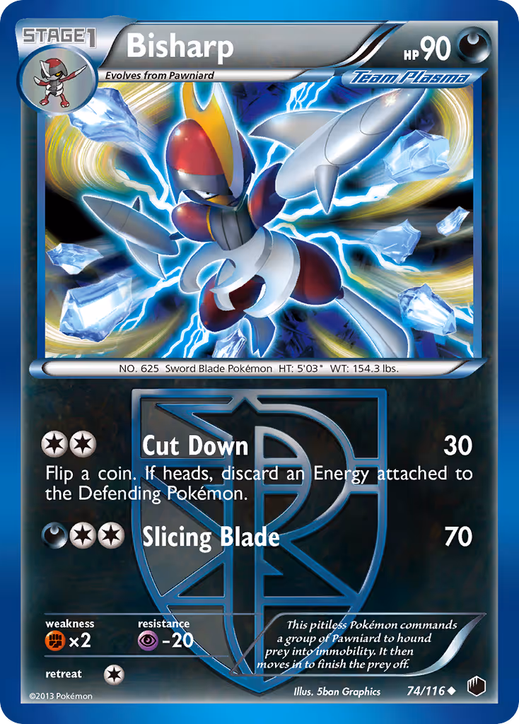 Bisharp 74/116 Pokemon card