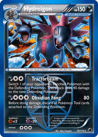 Hydreigon 78/116 Pokemon card