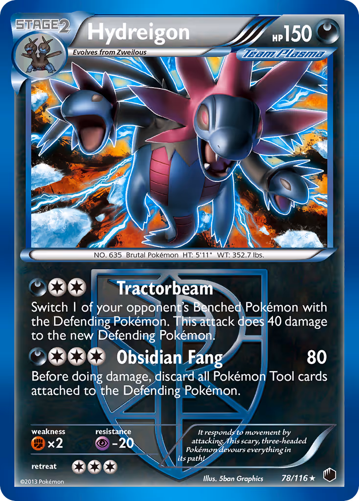 Hydreigon 78/116 Pokemon card
