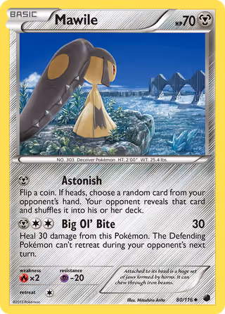 Mawile 80/116 Pokemon card