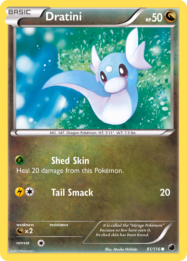 Dratini 81/116 Pokemon card