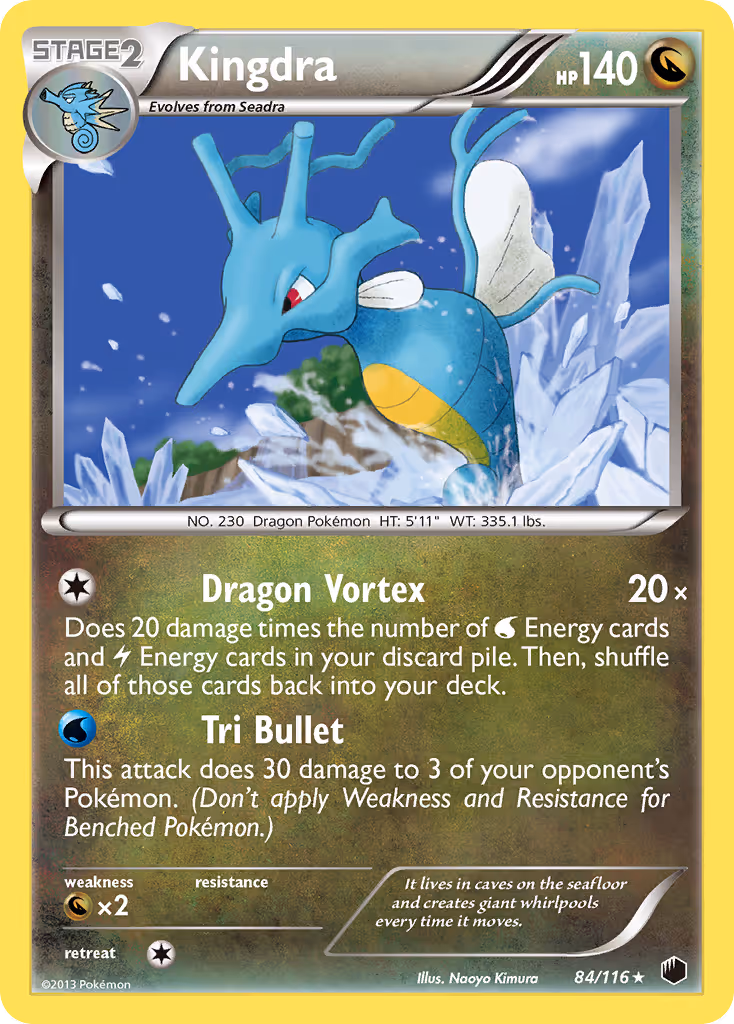 Kingdra 84/116 Pokemon card