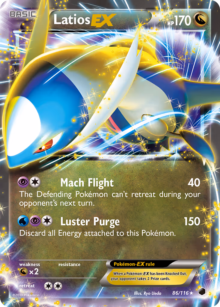 Latios-EX 86/116 Pokemon card