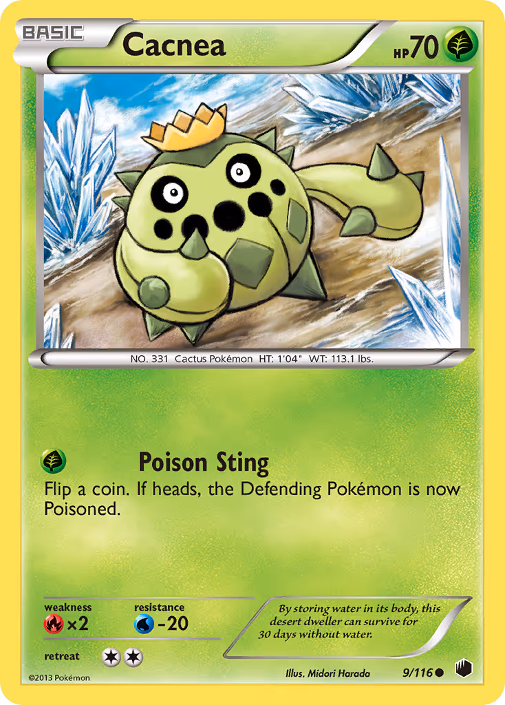 Cacnea 9/116 Pokemon card