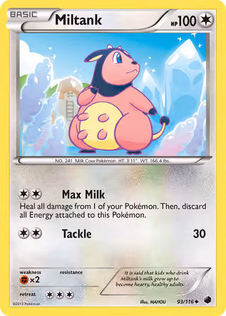 Miltank 93/116 Pokemon card
