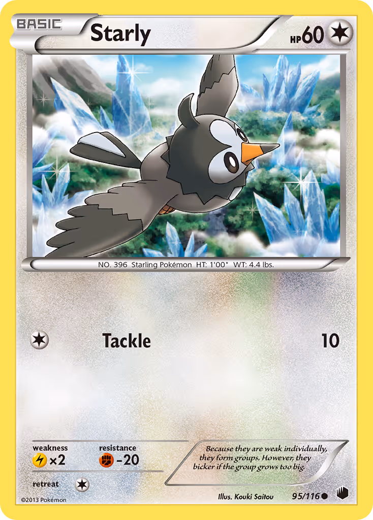 Starly 95/116 Pokemon card