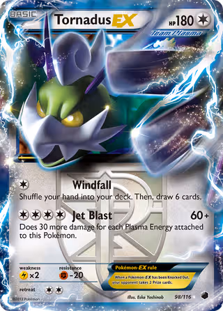 Tornadus-EX 98/116 Pokemon card