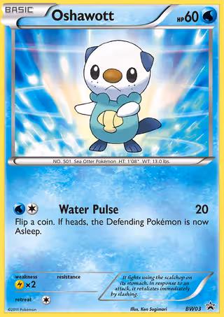 Oshawott BW03 Pokemon card