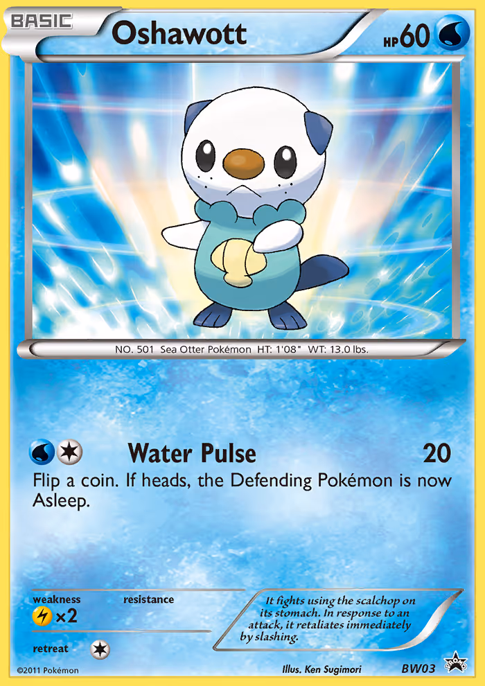 Oshawott BW03 Pokemon card