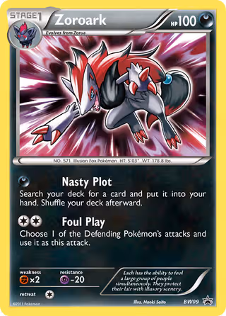 Zoroark BW09 Pokemon card