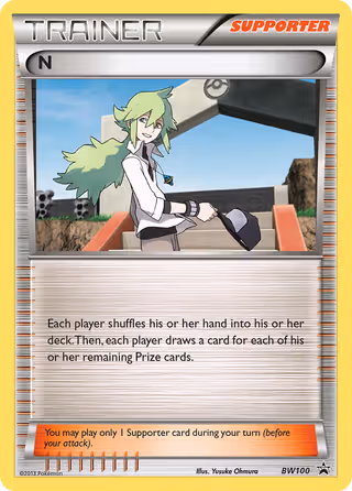 N BW100 Pokemon card