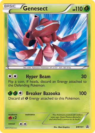 Genesect BW101 Pokemon card
