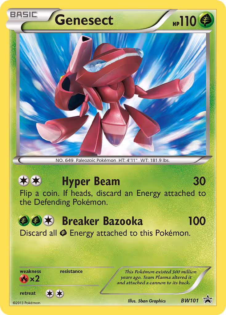 Genesect BW101 Pokemon card