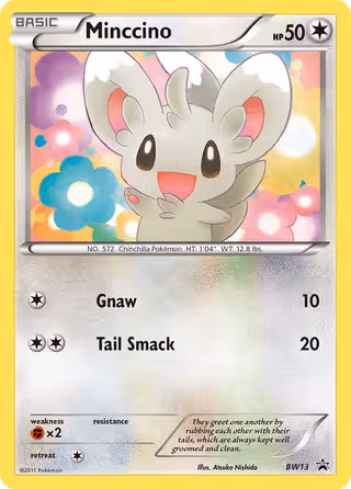 Minccino BW13 Pokemon card