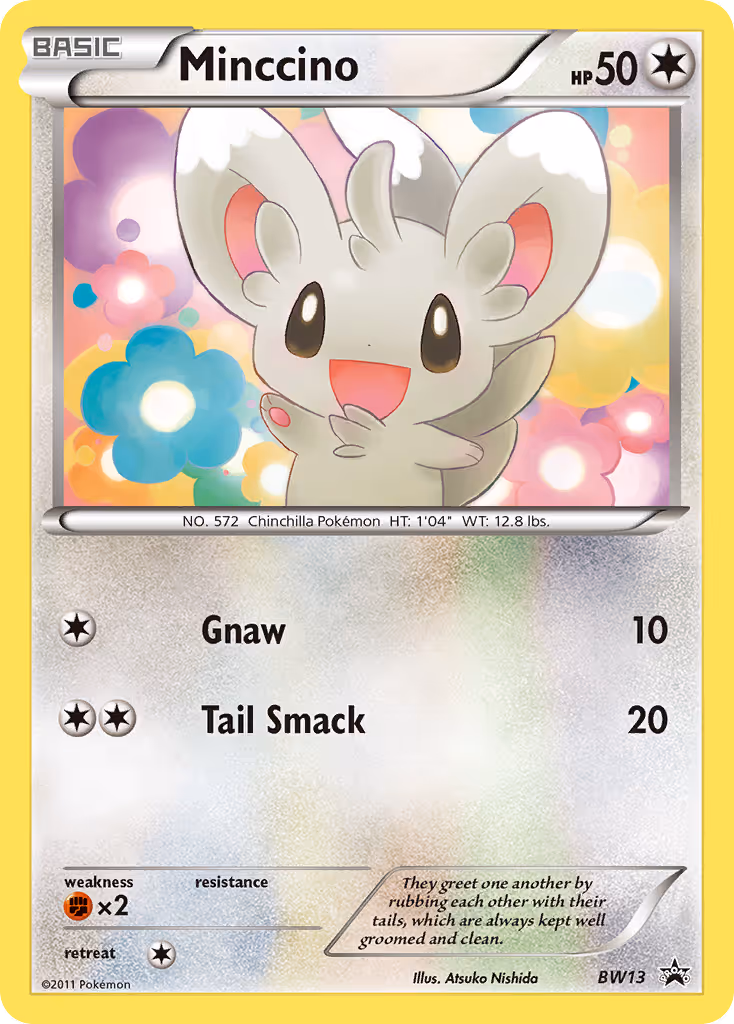 Minccino BW13 Pokemon card