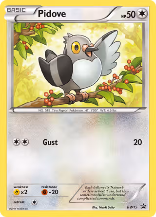 Pidove BW15 Pokemon card