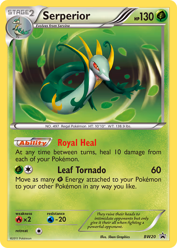 Serperior BW20 Pokemon card