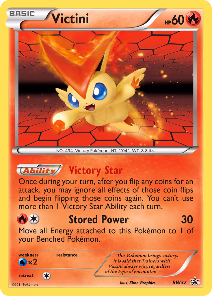 Victini BW32 Pokemon card