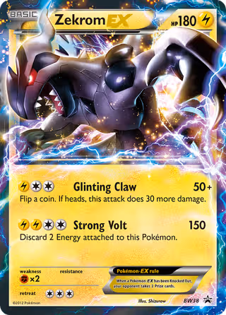 Zekrom-EX BW38 Pokemon card