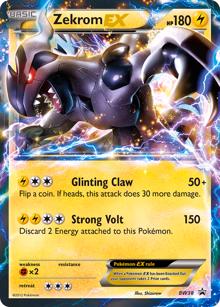 Zekrom-EX BW38 Pokemon card