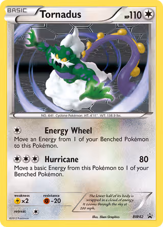 Tornadus BW42 Pokemon card