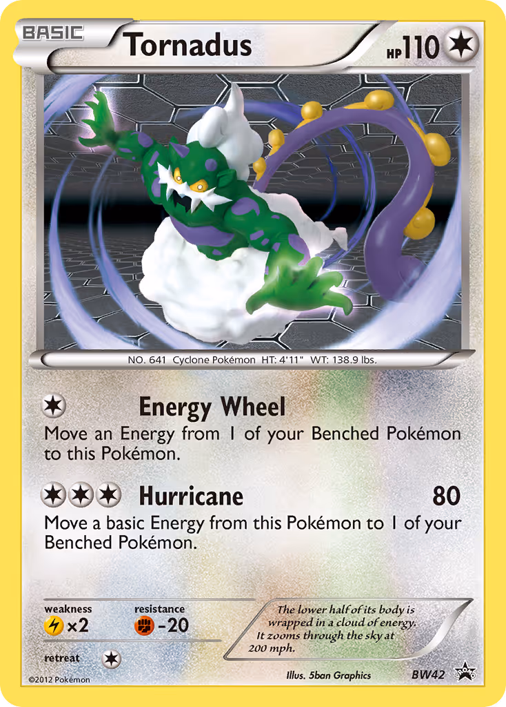 Tornadus BW42 Pokemon card