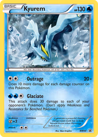 Kyurem BW44 Pokemon card