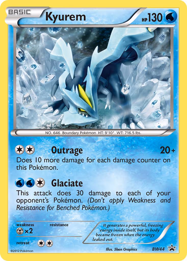 Kyurem BW44 Pokemon card