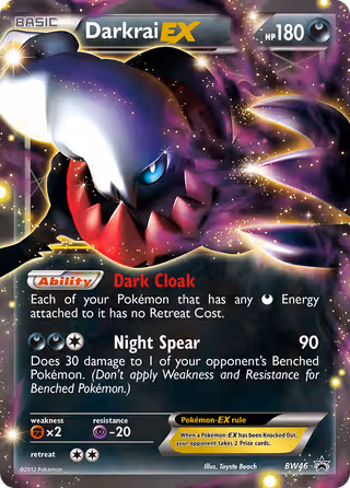 Darkrai-EX BW46 Pokemon card