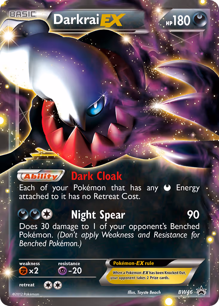 Darkrai-EX BW46 Pokemon card