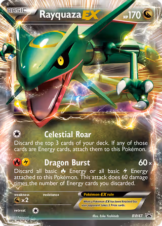 Rayquaza-EX BW47 Pokemon card