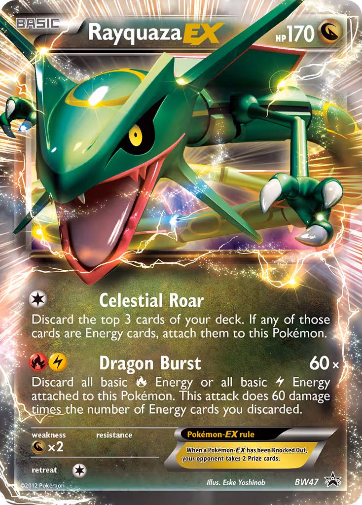Rayquaza-EX BW47 Pokemon card