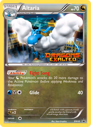 Altaria BW48 Pokemon card