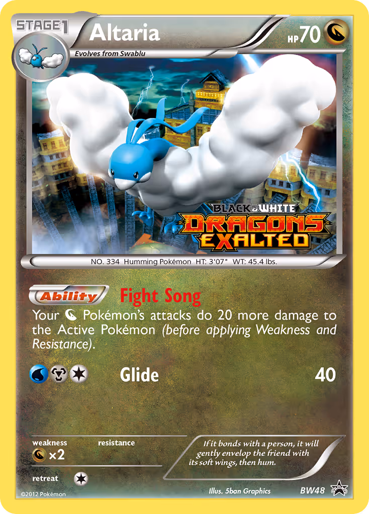 Altaria BW48 Pokemon card