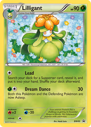 Lilligant BW49 Pokemon card