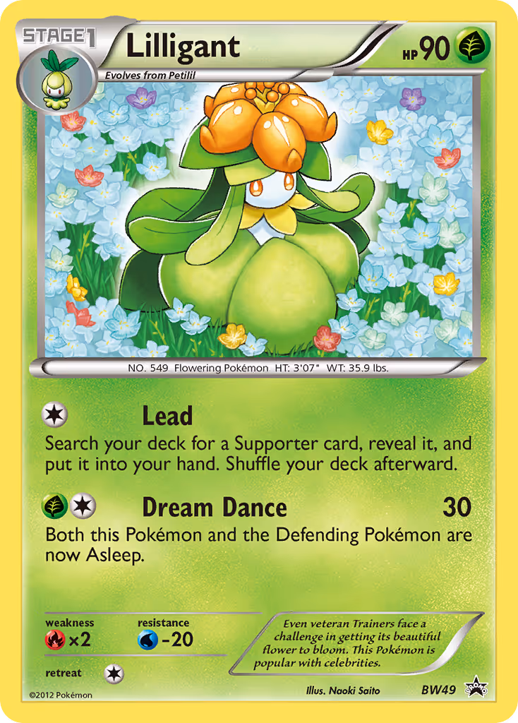 Lilligant BW49 Pokemon card