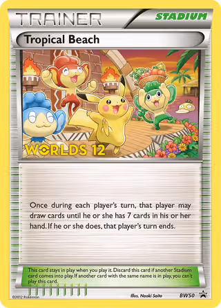 Tropical Beach BW50 Pokemon card