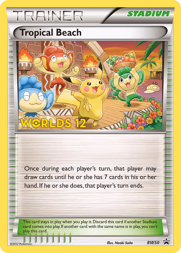 Tropical Beach BW50 Pokemon card