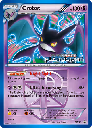 Crobat BW51 Pokemon card