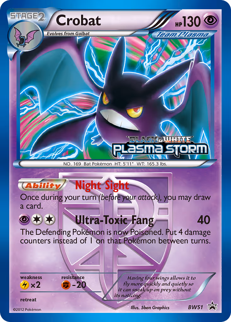 Crobat BW51 Pokemon card