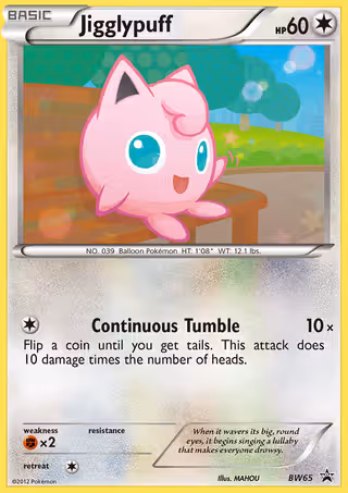 Jigglypuff BW65 Pokemon card