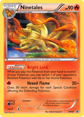 Ninetales BW66 Pokemon card