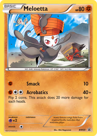 Meloetta BW69 Pokemon card