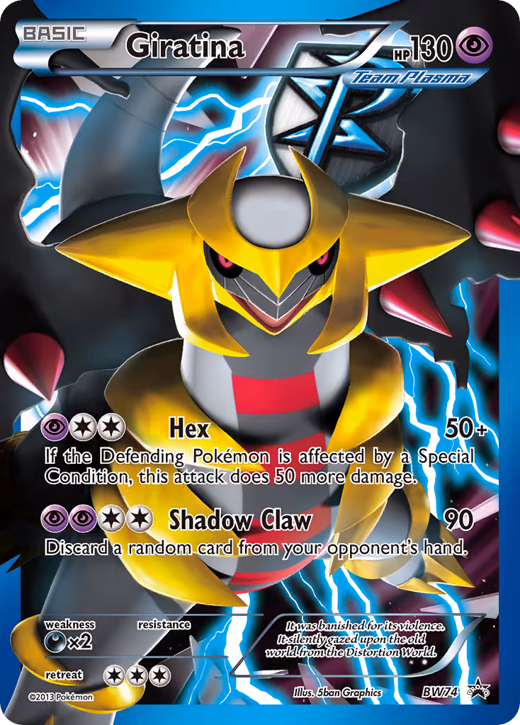 Giratina BW74 Pokemon card