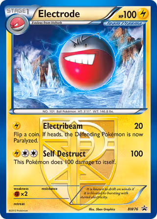 Electrode BW76 Pokemon card