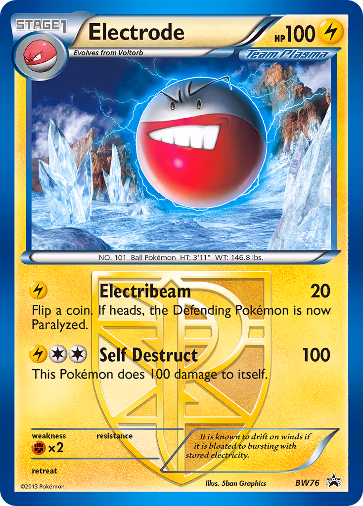 Electrode BW76 Pokemon card