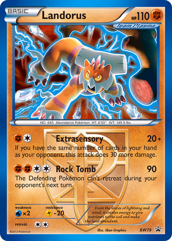 Landorus BW79 Pokemon card